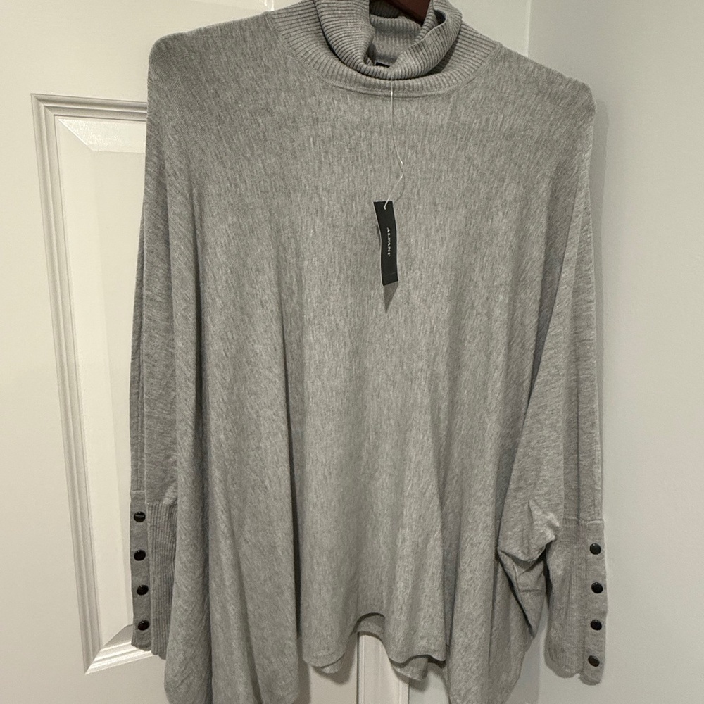 Alfani turtleneck poncho sweater brand new with tags